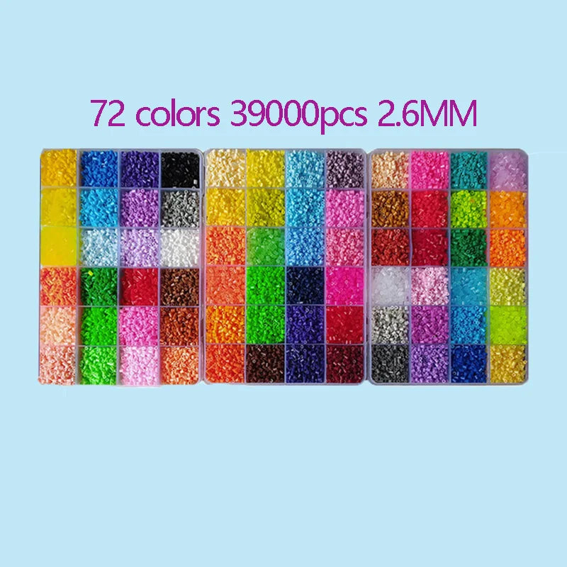 2.6mm Perler Hama Beads Set 3D Puzzle Iron Beads Toy