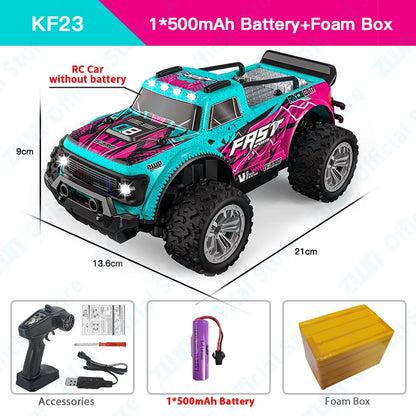 ZWN 1:16/1:20 2.4G Model RC Car With LED Light 2WD Off-road Remote Control