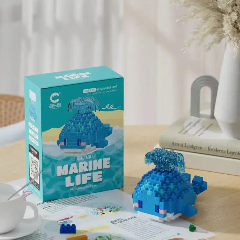 Creative Marine Life Mini Building Blocks Children's Marine Animal Model