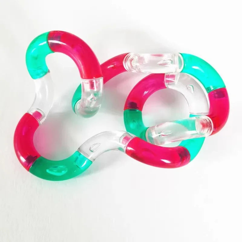 Temperature Change Rrainbow Deformable Rope Pressure Stress Relief Toys