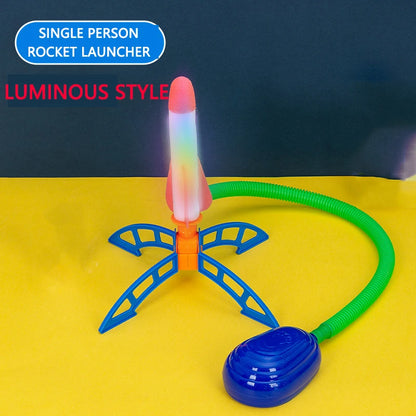 Kids Rocket Launcher Step Pump Power Air Pressed Stomp
