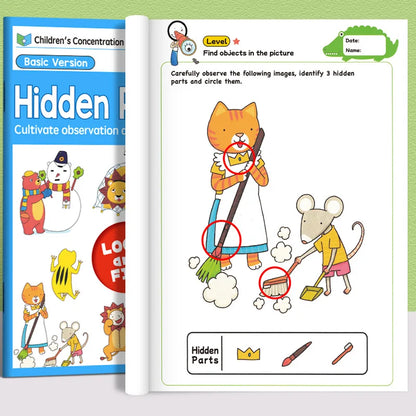 Find Hidden Pictures Matching Game Montessori Kids Visual Tracking Concentration Trainting