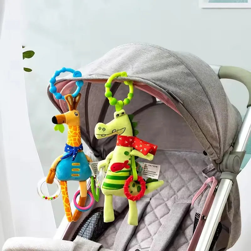 New Soft Giraffe Infant Crib Bed Stroller Baby Rattles For Newborns Car Sea