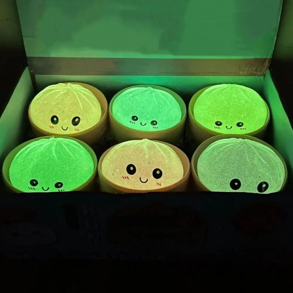 1 Piece  Luminous Dumpling Squishy Slow Rebound