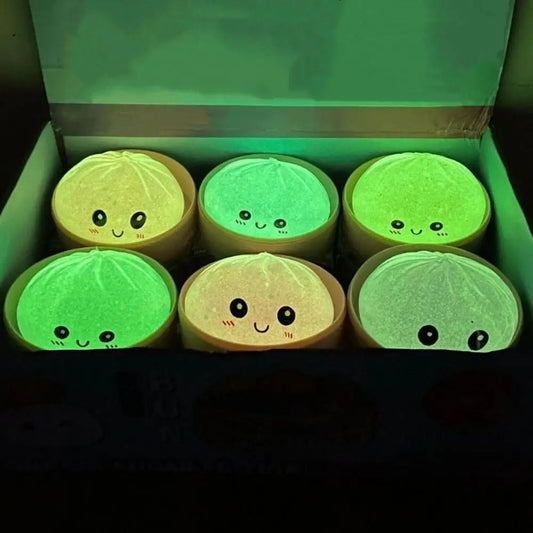 1 Piece  Luminous Dumpling Squishy Slow Rebound