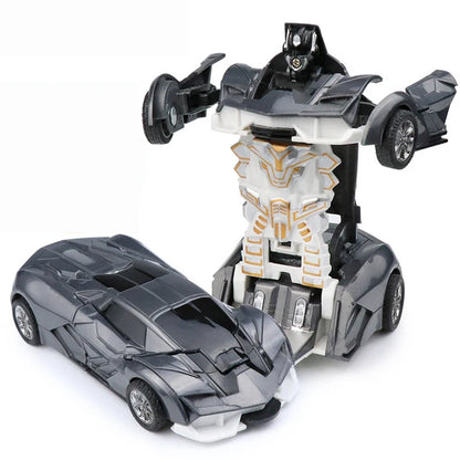Mini 2 In 1 Car Toys One-key transformable Car Toys Automatic  Robot