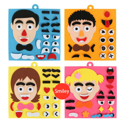 30cm/11.8in Change Face 3D Puzzle Funny Game Children Montessori Learning Educational Toys
