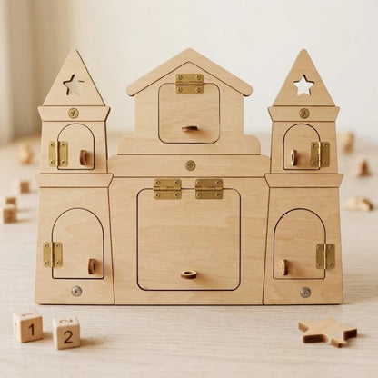 DIY Montessori Busy Board Accessories, Wooden Sensory Educational Toy