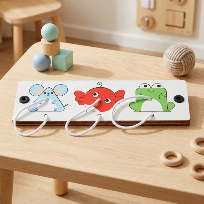 DIY Montessori Busy Board Accessories, Wooden Sensory Educational Toy
