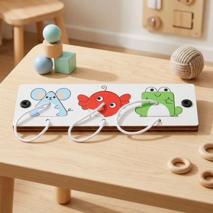 DIY Montessori Busy Board Accessories, Wooden Sensory Educational Toy