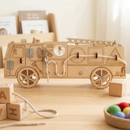 DIY Montessori Busy Board Accessories, Wooden Sensory Educational Toy