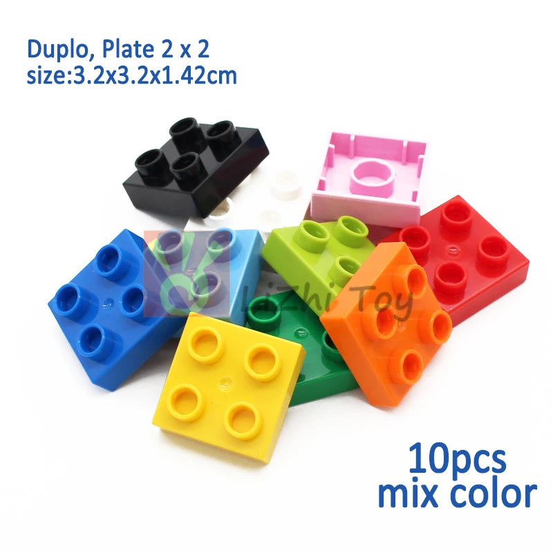 MOC Big Size Building Blocks Bricks Slope Windows Door Car