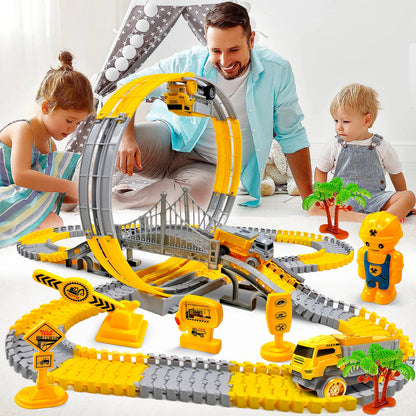 Children Magic Climbing Track Toy Engineering Car Kids Educational Toys