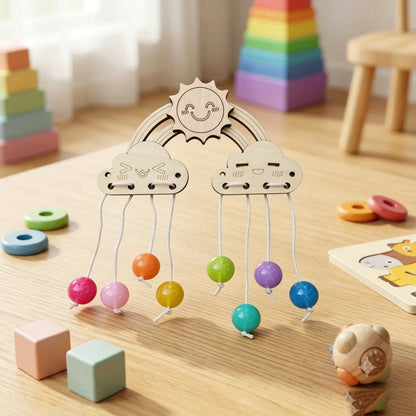 DIY Montessori Busy Board Accessories, Wooden Sensory Educational Toy