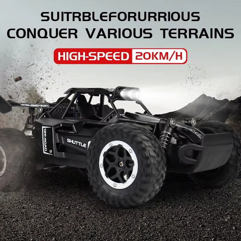 ZWN 1:16/1:20 2.4G Model RC Car With LED Light 2WD Off-road Remote Control