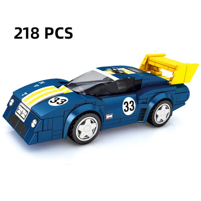 City Speed Racing MOC Car Sports Building Blocks Bricks Classic