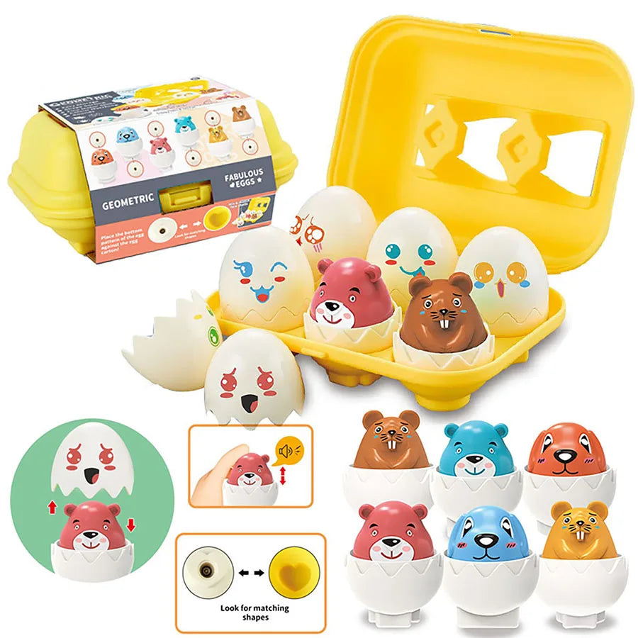 Montessori Eggs 3D Puzzle Learning Education Math Toys