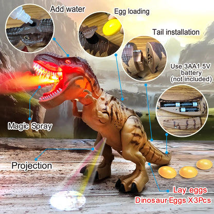 Electric Toy Large Size Walking Spray Lay Eggs Dinosaur Robot