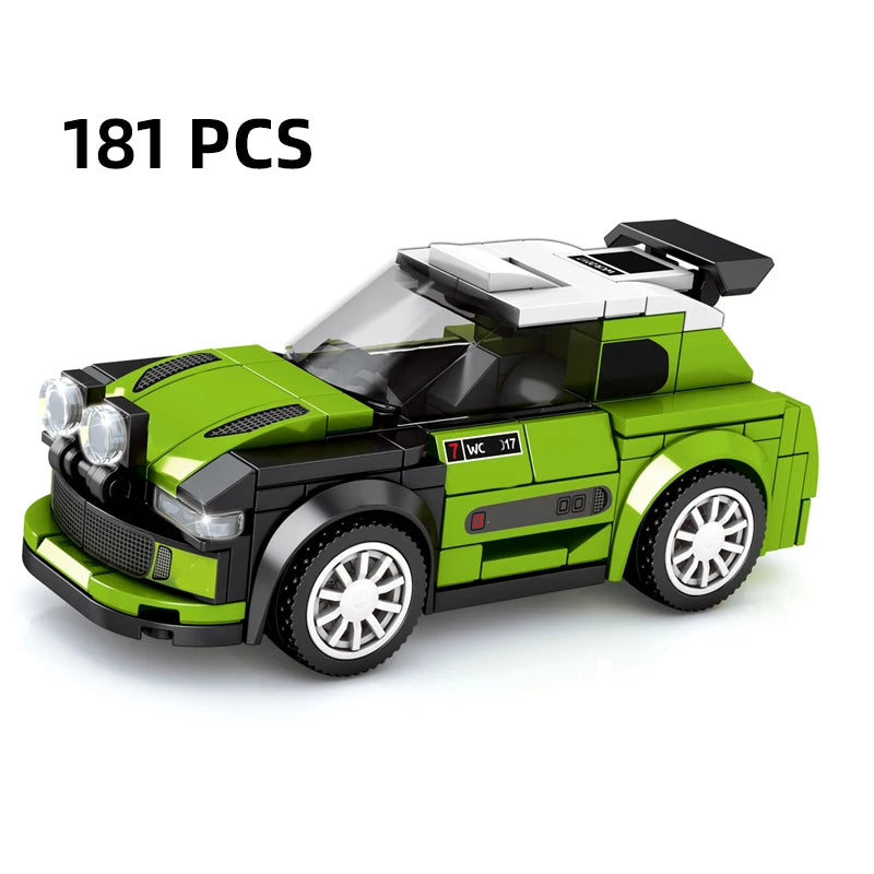 City Speed Racing MOC Car Sports Building Blocks Bricks Classic