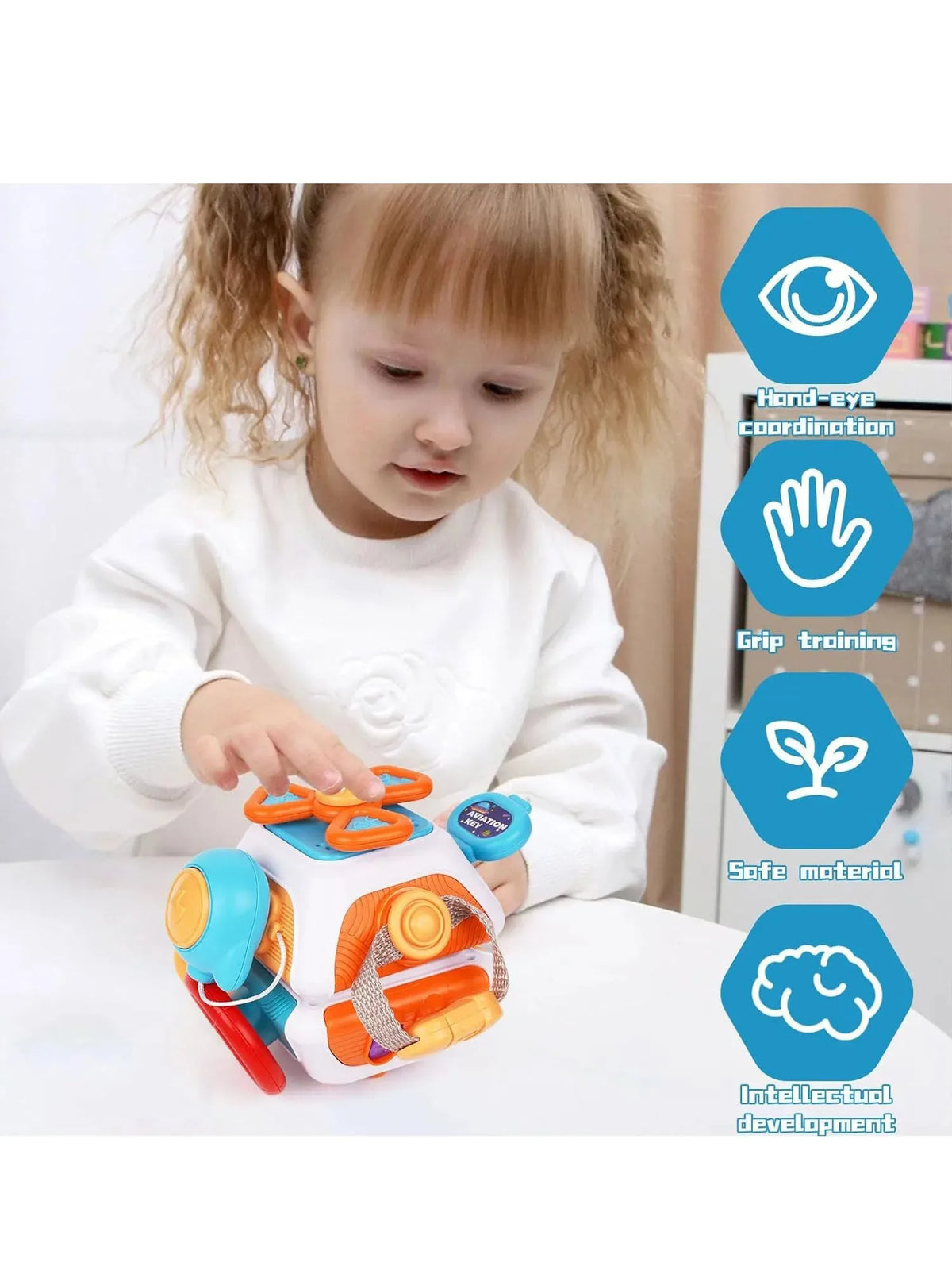 Baby Space Busy Ball — Montessori Sensory Toy for Toddlers