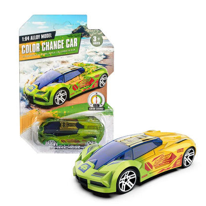 1:64 Color Change Alloy Car Toys for Kids Temperature Sensing Inertial Pull Back