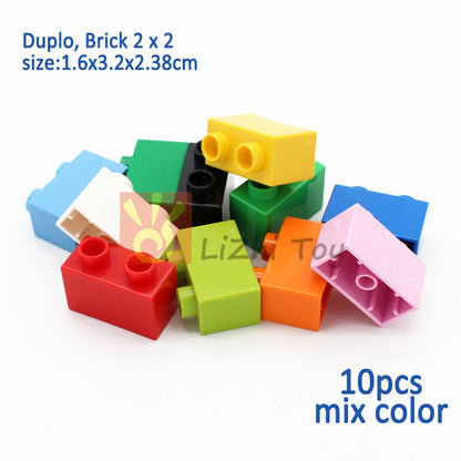MOC Big Size Building Blocks Bricks Slope Windows Door Car