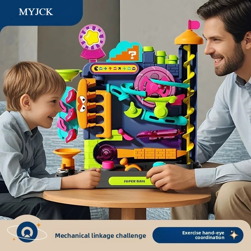 Educational Montessori Toys Multilayer Track Adventure Game