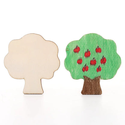 20pcs Montessori Kids Drawing Toys Wooden DIY Painting Stencils Set