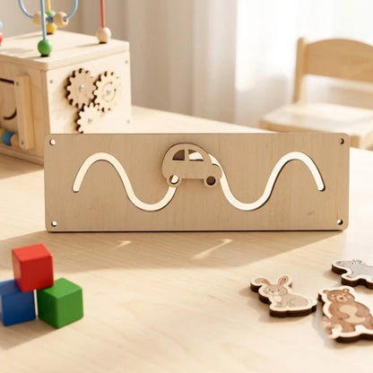 DIY Montessori Busy Board Accessories, Wooden Sensory Educational Toy