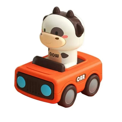 Press and Go Car Toys for Toddlers 1-3, Baby Animal Racing Cars,
