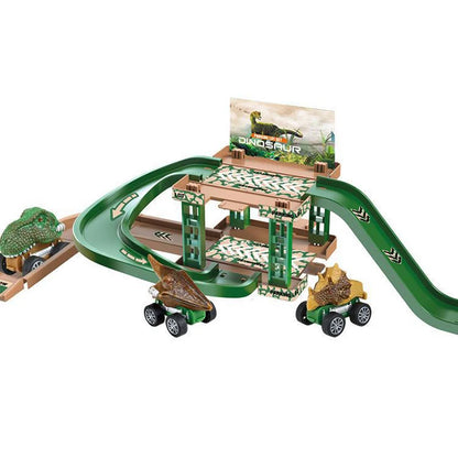 Children's track parking lot toys