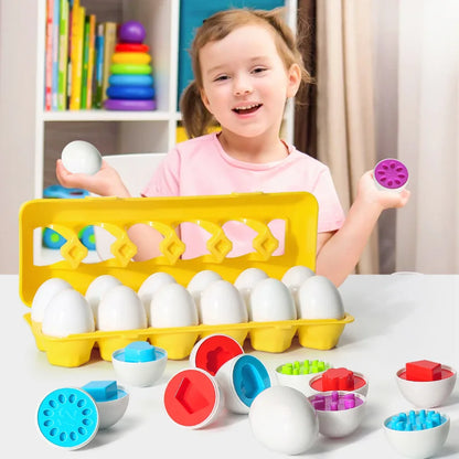 Montessori Games Baby Toy Smart Egg Shape Match Puzzle For Kids