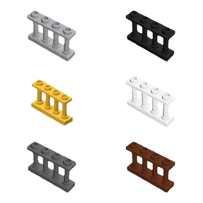100pcs 15332 DIY Building Blocks 1x4 Railing Thick Figure