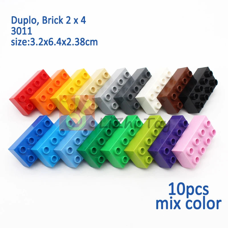 MOC Big Size Building Blocks Bricks Slope Windows Door Car
