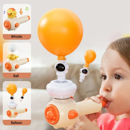 3 Style Children Breathing Practice Toy Whistling Floating Blowpipe Ball