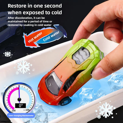 1:64 Color Change Alloy Car Toys for Kids Temperature Sensing Inertial Pull Back