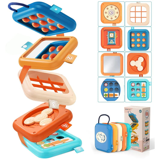 Montessori Toys Busy Board Baby Activity Cube Sensory Toys