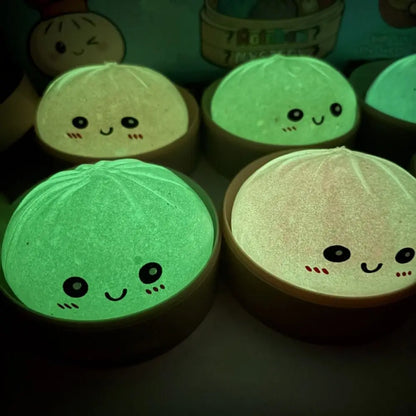 1 Piece  Luminous Dumpling Squishy Slow Rebound