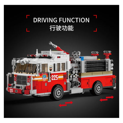 Le Yi 31070 American-style fire truck building toy city