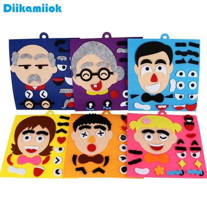 30cm/11.8in Change Face 3D Puzzle Funny Game Children Montessori Learning Educational Toys