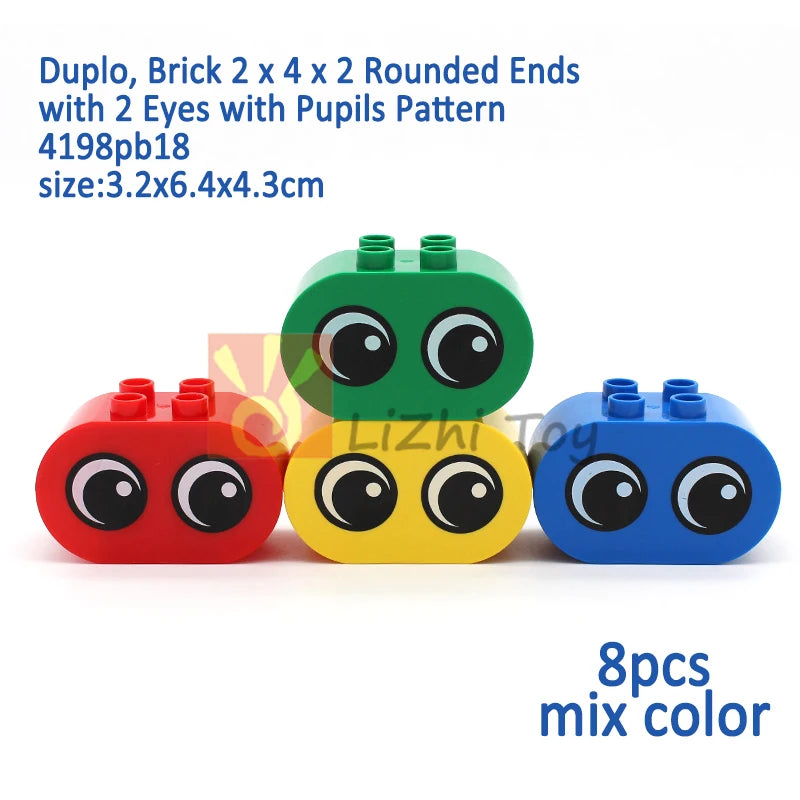 MOC Big Size Building Blocks Bricks Slope Windows Door Car