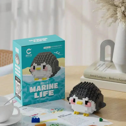 Creative Marine Life Mini Building Blocks Children's Marine Animal Model