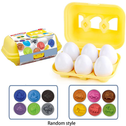 Montessori Eggs 3D Puzzle Learning Education Math Toys