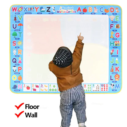 100x80CM Magic Water Drawing Mat with Reusable Magic Pens,