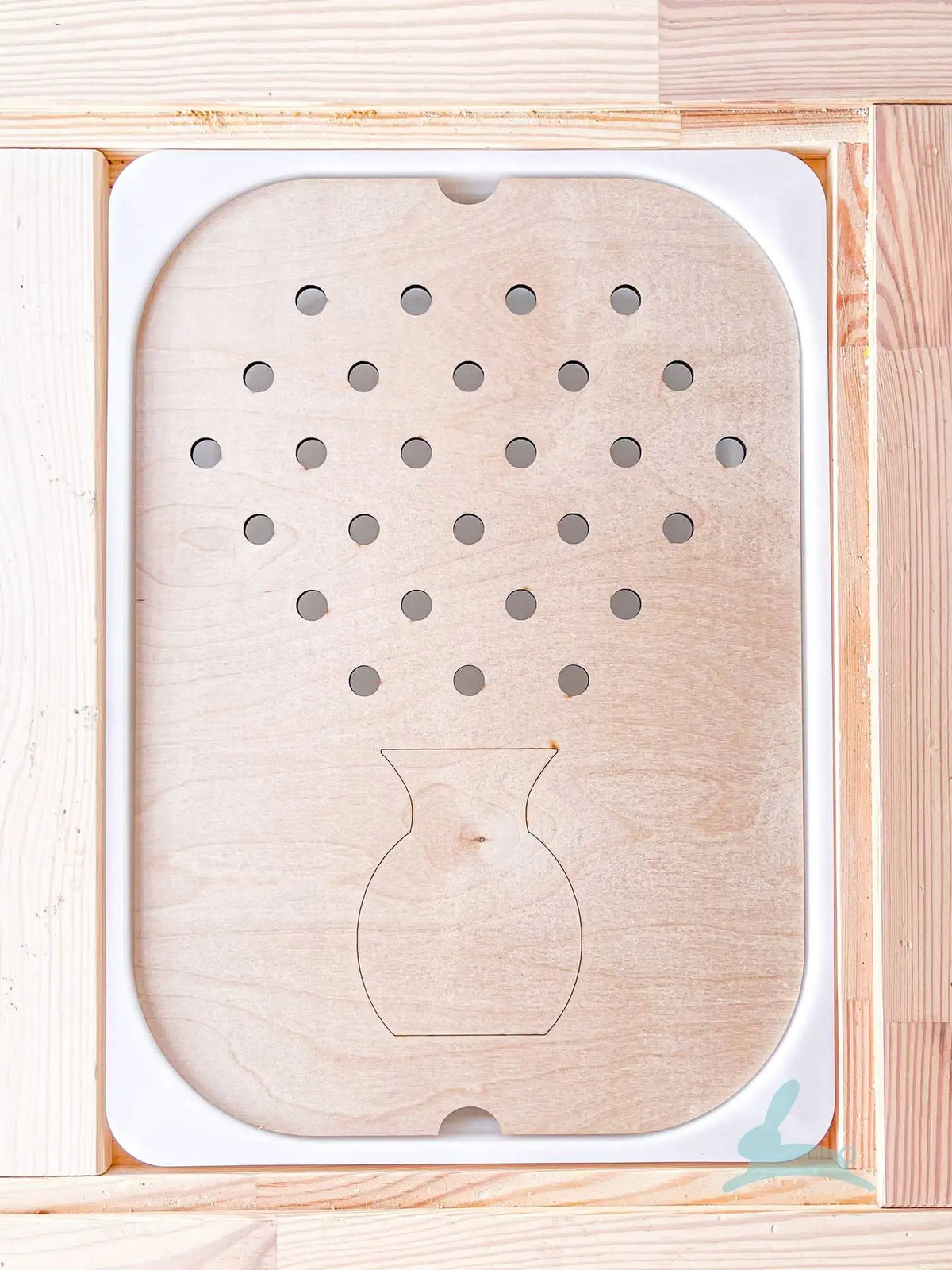 Children's Sensory Tray Table Color Hairball Game Wooden Tile Montessori