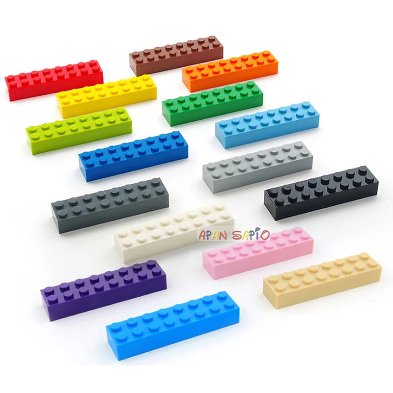 20pcs DIY Building Blocks Thick 2x8 Dots Educational Creative Toys