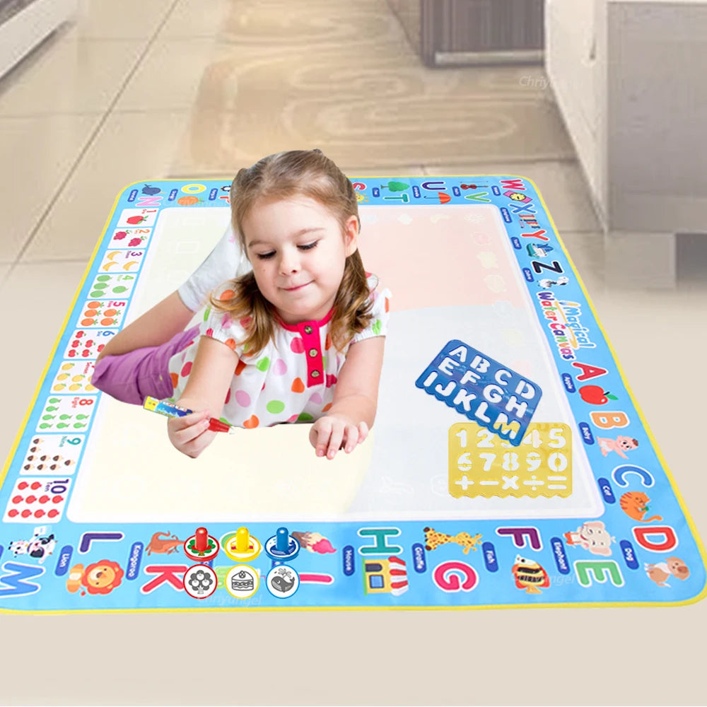 100x80CM Magic Water Drawing Mat with Reusable Magic Pens,