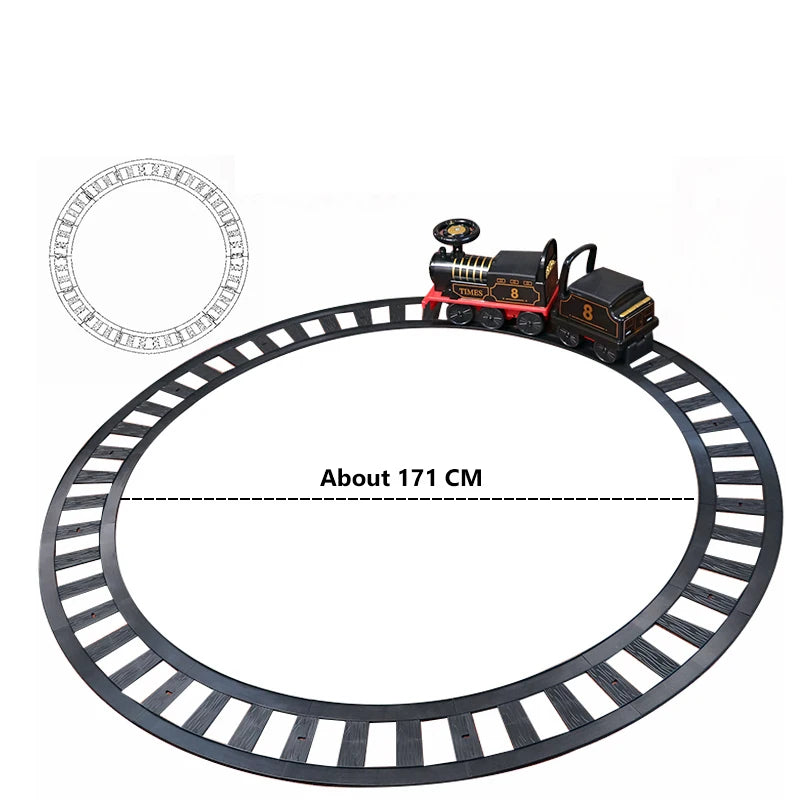 Electric Train Kids Riding Toy Ailway Can Carry Train Rail Car Train
