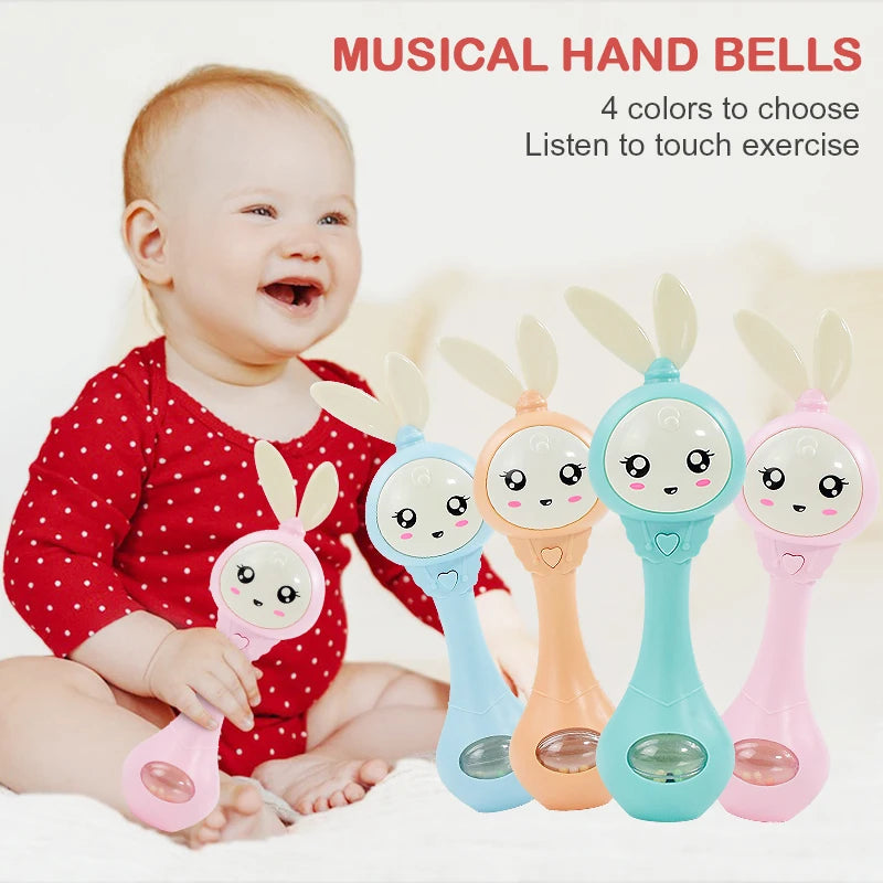 Baby Music Teether Rattle Toy for Child 0-12 Education Mobile Cot Kids