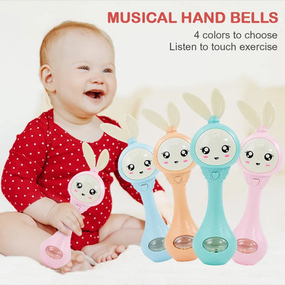 Baby Music Teether Rattle Toy for Child 0-12 Education Mobile Cot Kids